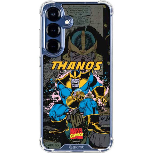 Marvel Classic Comics Thanos Galaxy S25 Clear Case